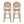 Outdoor PE Rattan French Barstool Set