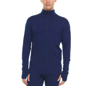 Heavyweight Men's Wool 1/4 Zip - 100% Merino Wool - TRAPSKI