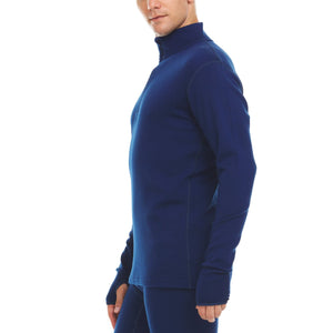 Heavyweight Men's Wool 1/4 Zip - 100% Merino Wool - TRAPSKI