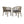Outdoor Wooden Dining Chairs With Cushions (Set of 2)