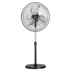 18" Industrial Pedestal Fan 3-Speed Oscillating Fan with Adjustable Height