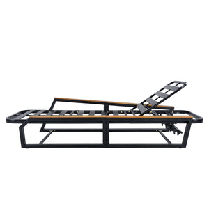3-Piece Adjustable 5-Position Outdoor Chaise Lounge Set