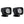 RIGID Industries Ignite Surface Mount Diffused - Pair - Black