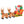 HOMCOM 8ft Long Christmas Inflatable Santa Claus with Sleigh and Reindeer