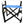 Folding Chair Wooden Director Chair Canvas Folding Chair Folding Chair (Set of 2) - Blue