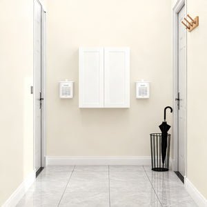 White Shaker Solid Wood Wall Cabinet with Soft-Close Doors