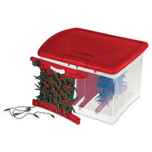 Sterilite Clear Christmas Light and Garland Holiday Storage Container (4 Pack)