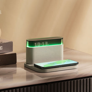 Wireless Charging Clock Night Ligh And Bluetooth Speaker