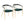 Vanessa - Contemporary Chair (Set of 2) - Gold / Green - Black