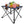 2Pcs Foldable Camping Table Portable Picnic Table Lightweight Travel Desk with 2 Cup Holders/Table Carrying Bag