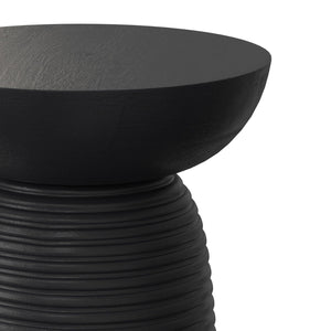 Boyd - Ribbed Accent Table - Black