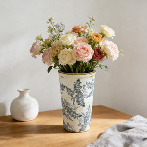 5.3x5.3x9.6' Flower Vase with Wide Mouth