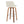 Toriano - Contemporary, Fixed Height Barstool Swivel & Round Footrest (Set of 2)