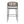 Outdoor Bar Height Metal Frame Counter Stools with Scallop-Shaped Backrest & Water-Resistant Cushions