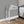 Accent Table, C - Shaped Contemporary Elegant Design