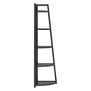 Tall 5 Tier Corner Bookshelf For Living Room