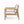 Outdoor Acacia Wood Armchair, Set of 2, Patio Club Chair with Cushions, Light Teak