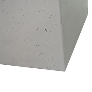 Outdoor Patio Square Gas Burning Concrete Fire Pit 40,000 BTU