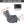 Grey Faux Leather Heat Massage Manual Recliner Chair with Rocker and Swivel