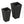 Tall Plant Pot 2-Pack Outdoor Planter Set with Drainage Holes