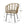 Randy Modern Wicker Chair With Water Resistant Cushions - Brown / Beige