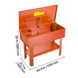 Parts Washer 40-Gallon with Electric Pump for Automotive Cleaning