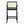 Modern Minimalist Bar Stool With Cane Seat - Black / Natural