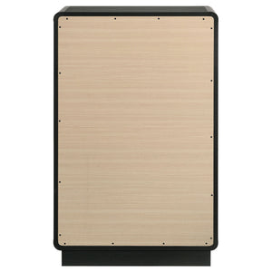 Burton - 5 Drawer Chest Of Drawers - Black