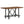 Counter Height Dining Rectangular Kitchen Table For 6 - Brown / Black