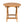 Patio Conversation Set with Foldable Acacia Wood Table and Cushioned Armchairs