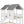 Twin Over Twin House Bunk Bed With Slide And Windows - White / Gray