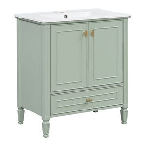 Freestanding Vanity With 1 Drawer & 2 Soft Close Doors With Door Mounted Storage