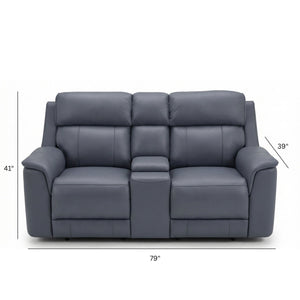 Oslo - Dual Power Reclining Loveseat With Console