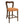 Counter Stool Without Arm (Walnut + Caramel) Set of 2