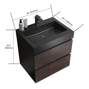 Alice Bathroom Vanity Wall Mounted With Sink