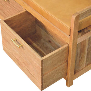 Oxford Oak-ish 2-Drawer Storage Bench