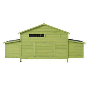 11.12 ft² Large Wooden Chicken Coop with Nesting Boxes & Perch