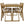 U_Style Multi-Person Outdoor Acacia Wood Dining Table and Chair Set
