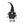 Set of 2 Black Fabric Gnomes with 'Boo' Banner