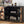 Distressed Storage Cabinet with Honeycomb Pattern