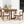 Outdoor Dining Chair Set of 2 with Curved Acacia Wood Arms