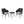Kenneth 3 Pieces Chat Set Outdoor Furniture - Brown Multi