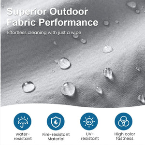 All-Weather Loveseat Sofa With Thick Cushions