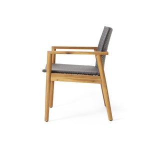 Tranquilize Outdoor Wooden Club Chair Set of 2 - Light Brown