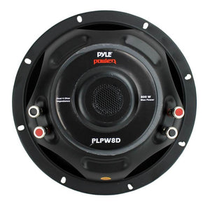 PYLE PLPW8D 8" 800W Car Audio Subwoofer Sub Power Woofer DVC 4 Ohm Black - TRAPSKI