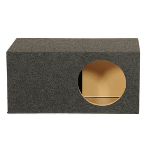 QPower HD112VL Single 12 Inch SPL XL Heavy-Duty Side Ported Subwoofer Enclosure