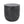 Outdoor Lightweight Concrete End Table With Natural Texture - Matte Black