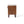 End Table in Brown Acacia Wood with Storage Drawer and Shelf