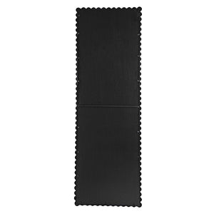 Full Length Mirror With Metal Beaded Frame, Rectangular Oversized Mirror For Living Room Bedroom - Black