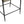 Mid Century Modern Counter Stool Set With Iron Frame